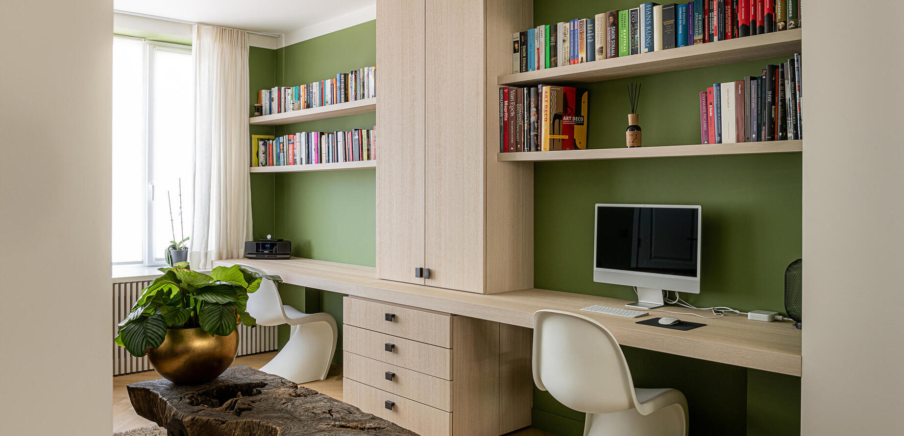 Inrichting bureau - maatwerk - interieurinrichting - marke kortrijk - timmer ateljé